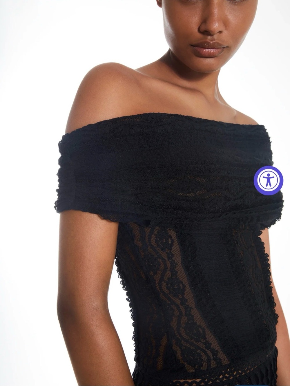 Charo Ruiz - Ceto Top - Black Tannis - Large - NWT